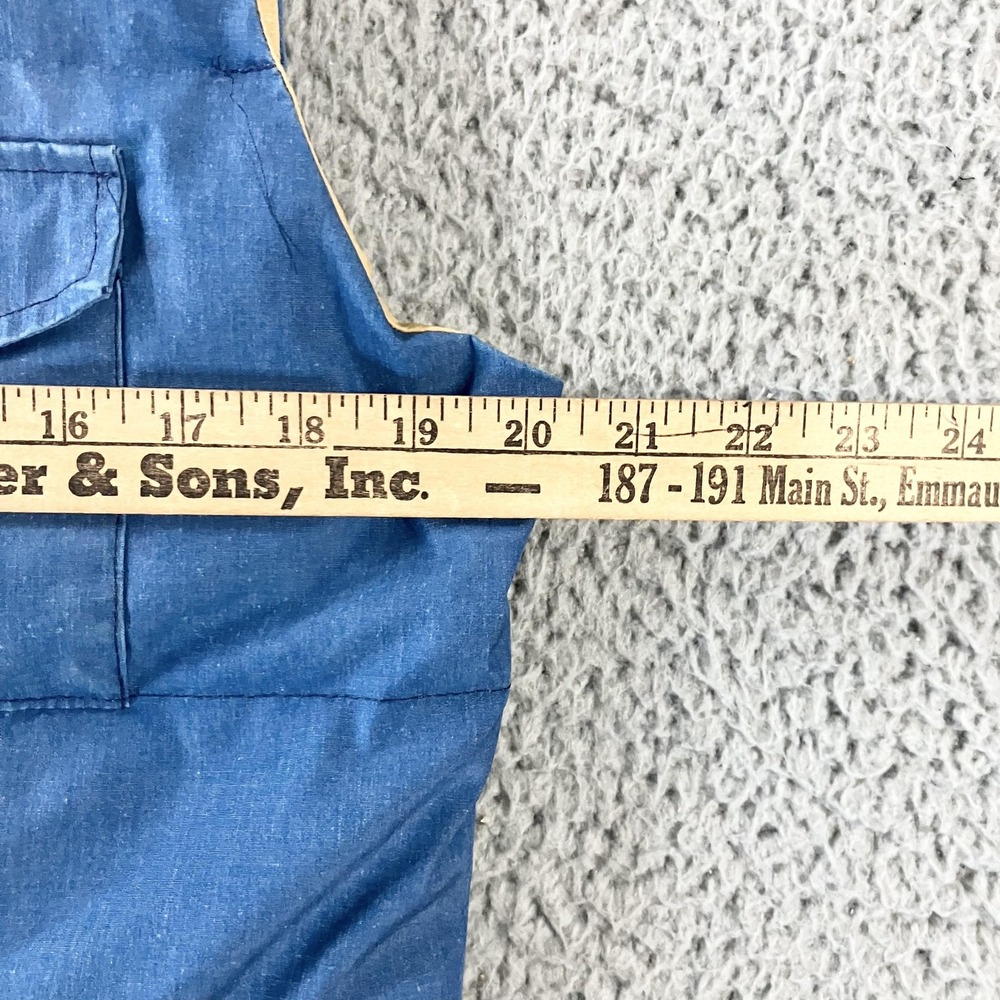 Vintage The North Face Sierra Down Vest Mens Large Blue Snap Front Made‎ USA 70s - Picture 5 of 7